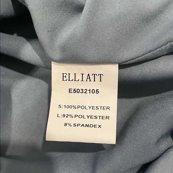 Chic One-Shoulder Dress in Slate Blue - Picture 6 of 7